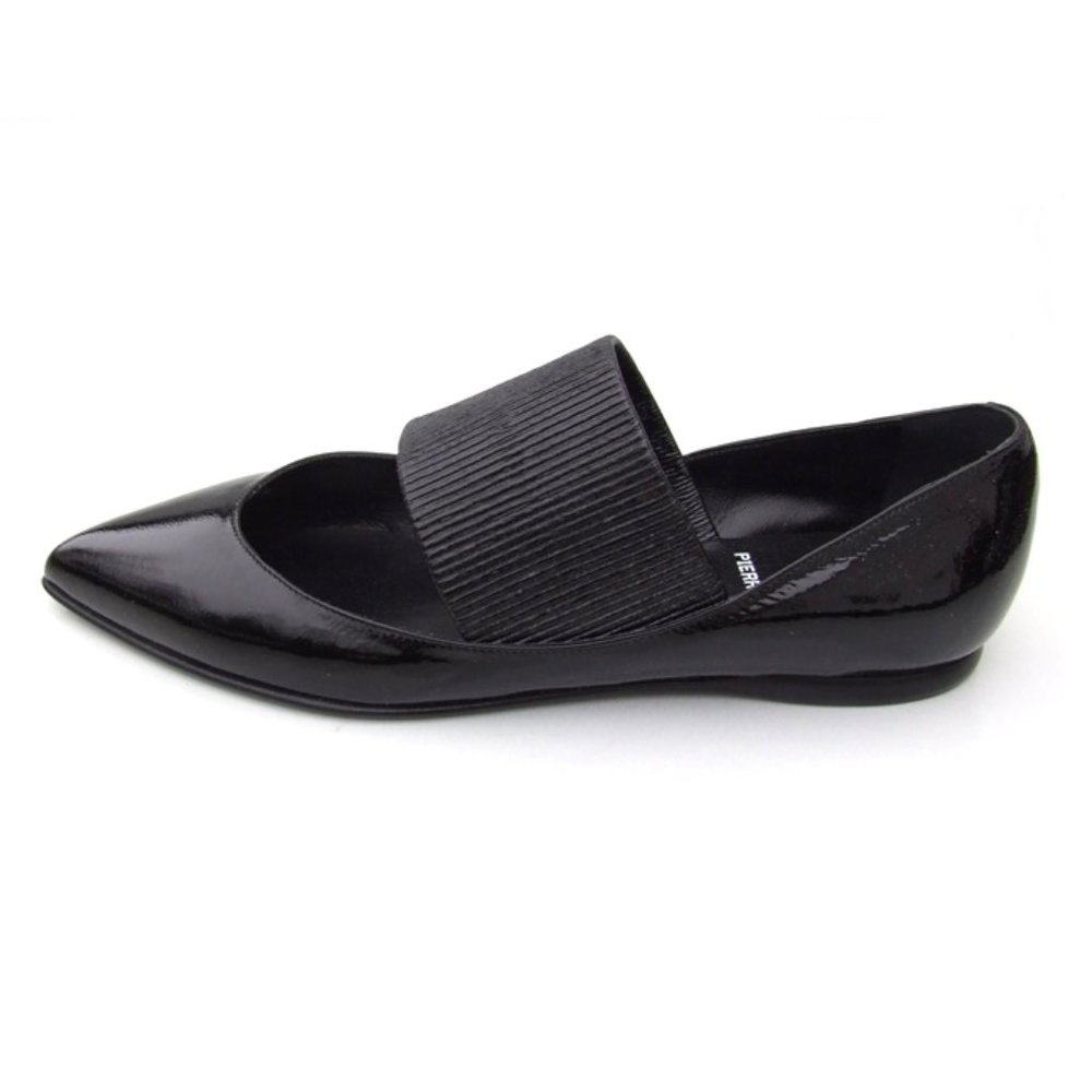 Pierre Hardy Black Leather Ballet Flats Mary Janes Euro size 37